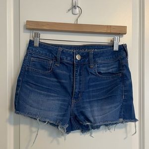 American Eagle Hi-Rise Shortie Shorts
